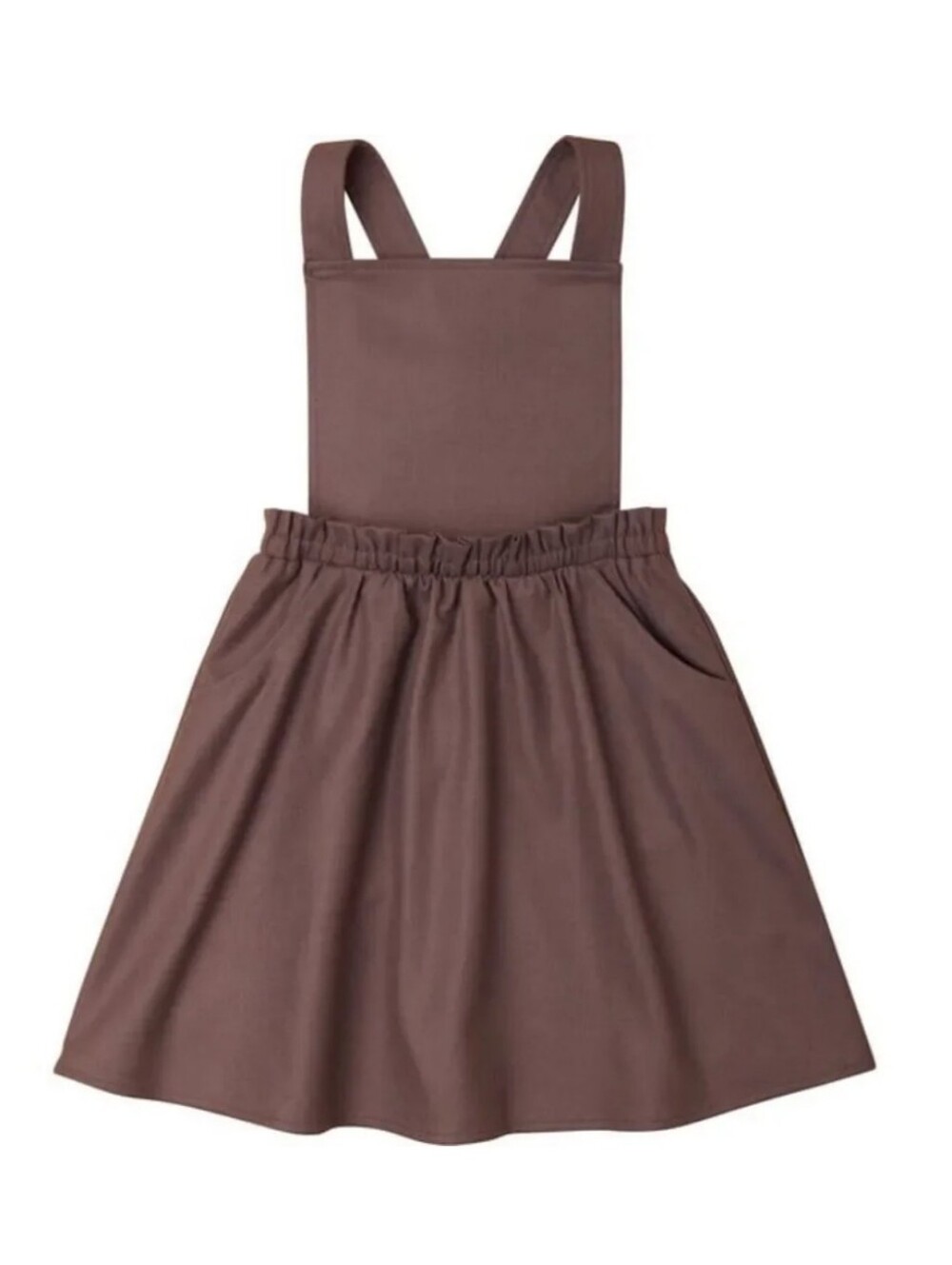 The Sunday Collective Criss Cross Strap Apron Dress Size 4Y In Peppercorn NWT